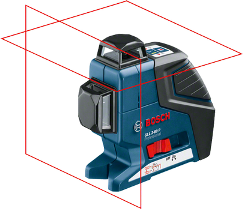 Bosch Professional Receptor láser LR 1 G (haz láser verde, 1 batería de 9  V, alcance 0–200 m) : : Bricolaje y herramientas