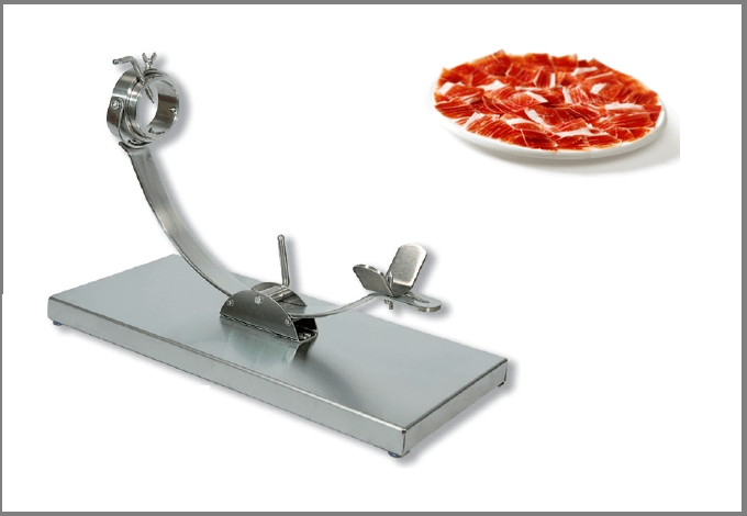 Jamonero vertical inoxidable base fibra - Jamoneros y Cuchillos