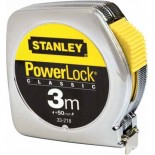 Flexómetro PowerLock Classic Caja Metálica 3m x 12'7mm Stanley