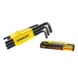 Juego 9 llaves hexagonales con mango Stanley - 1,5 a 10 mm.