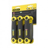 Pack 3 juegos de llaves hexagonales Stanley 25 piezas (mm+pulgadas+Torx)