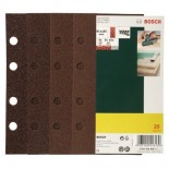 Set hojas lijadora orbital de 40/120gr Bosch - 93x185mm (Caja 25 unidades)