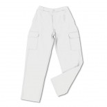 Pantalón multibolsillos tergal de 200g blanco 388-PB