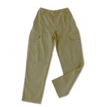 Pantalón multibolsillos tergal de 200g beige 388-PM