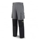 Pantalón tergal de 245gr gris/negro 588-PGN