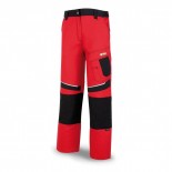 Pantalón tergal canvas PRO Series de 245gr rojo/negro 588-PRN