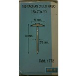 Puntas Encañizar 16x70x20 mm. (100 unidades)