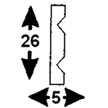 Cornisa F-02/1 (Unidad = 4 metros longitud)