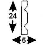 Cornisa F-02/2  (Unidad = 4 metros longitud)