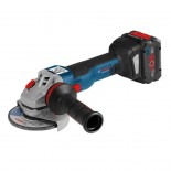 Miniamoladora a batería Bosch GWS 18V-10 C Professional en L-BOXX con 2 baterías