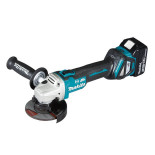 Makita DGA513RTJ con 2 baterías 5Ah + Maletín - Miniamoladora 125mm 18V