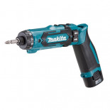 Makita DF012DSE con 2 baterías 1,5Ah - Atornillador recto 7.2V Litio-ion