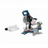 Bosch GCM 18V-216 Professional + Caja cartón - Sierra ingletadora a batería BITURBO