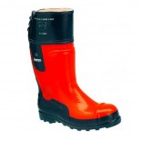 Bota agua especial seguridad anticorte para motosierra azul/naranja