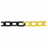 Cadena de plástico Amarillo/Negro de 6mm (Metro Lineal)