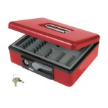 Caja de caudales Mod. 2500 Rojo - 230x185x80mm
