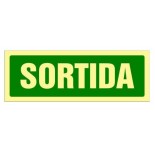 Cartel Sortida fotoluminiscente
