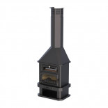 Bronpi EBRO 14kW - Chimenea metálica con horno