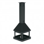 Bronpi HUELVA-C 16kW - Chimenea metálica 4 caras para colgar