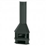 Bronpi LORCA-R 14kW - Chimenea metálica de rincón