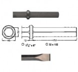 Cincel para martillos neumáticos inserción Hexagonal 32x152 de 550mm