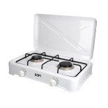 Cocina de gas esmaltada de 2 fuegos EDM - 46x30x12cm