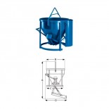 Cubo DCM Dacame doble vertido DV de 350L