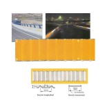Delineador de barrera LDS amarillo fluor de 86x15,3cm