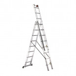 Escalera transformable de 3 tramos de aluminio Svelt Euro E36 - 3x6 peldaños