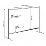 Estructura de protección soldadura Solter 1400