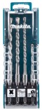 Estuche de brocas T.C.T para SDS-PLUS Makita - 4 piezas