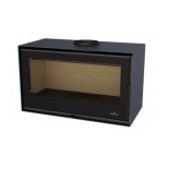 Bronpi BIMBA-70 - Estufa de leña frontal con turbina y cristal vision