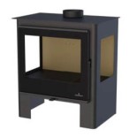 Bronpi LORETO - Estufa de leña vertical con tres cristales