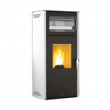 Bronpi NOA-HORNO-MF 12kW Marfil - Estufa de pellet con horno