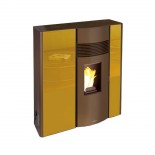Bronpi OLIVIA-OC 12kW ocre - Estufa de pellet extraplana
