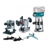 Fresadora multifunción Makita DRT50ZJX9 18V LXT BL con guía de carril