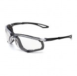 Gafas de ocular incoloro con patillas flexibles y foam anti-impactos Mod. XENON
