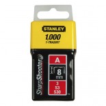 Grapa tipo A (5/53/530) de 8mm Stanley - 1000 unidades