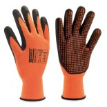Guante sin costuras con soporte textil de poliamida y licra naranja 688NYNFDN