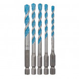 Juego 5 brocas multiuso Bosch Professional HEX-9 MultiConstruction - 4/5/6/6/8mm