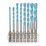 Juego 8 brocas multiuso Bosch Professional HEX-9 MultiConstruction - 3/4/5/5/6/6/8/8mm