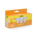 Kit 3 bombillas dicroicas LED GU10 5W 450 lumens - 3.200K EDM