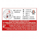Kit de canalización derecho para estufa Bronpi ALICIA