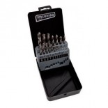 Kit de 19 brocas HSS-G ADVANCE para metal DIN 338 (1-10mm c/ 0,5mm)