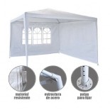 Juego laterales carpa con ventana - color Beige