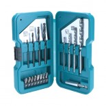 Estuche con puntas y brocas Makita - 17 piezas