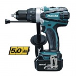 Taladro combinado Makita DHP458RTJ 18V Litio LXT 13mm con dos baterías 5Ah