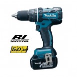 Taladro percutor Makita DHP480RTJ 18V Litio-ion con 2 baterías de 5Ah