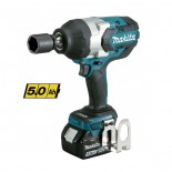 Makita DTW1001RTJ con 2 baterías de 5Ah - Llave de impacto 18V Litio-ion LXT 3/4' 1.050Nm