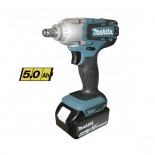 Llave de impacto Makita DTW190RTE 18V Litio LXT 190Nm con 2 baterías 5,0Ah